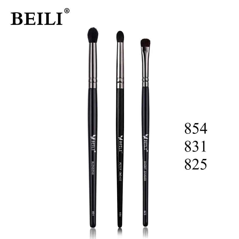 3pcs Makeup Brush Set,Blade eyeliner brush fine oblique head eyebrow brush outline eyeliner ultra-thin eye shadow brush makeup b