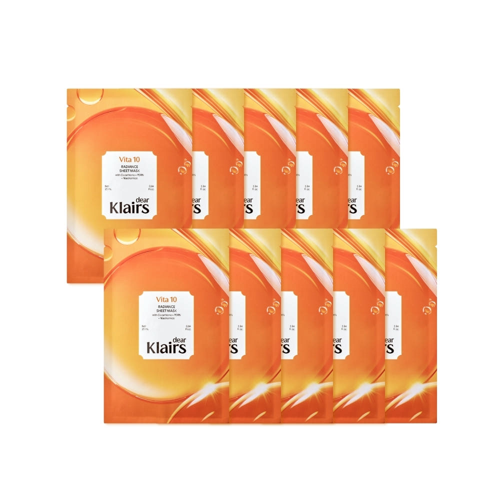 KLAIRS Vita 10 Radiance Sheet Mask Set 25ml X 10ea